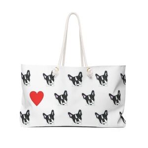 COPY - Weekender Tote Bag with Boston Terrier Dog